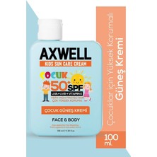 Axwell 3'lü Fırsat Yetişkin ve Çocuk Güneş Kremi ve Bronzlaştırıcı Güneş Yağı Seti SPF50+,SPF6 Leke Karşıtı