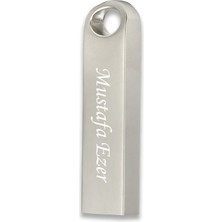 Sedef Silver Kişiye Özel Anahtarlık Zincirli Hediyelik USB Flash Bellek 32 GB