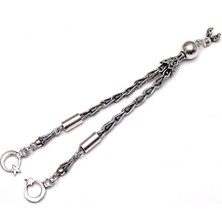 Tesbih Rüyası 925 Ayar Gümüş Püskül Damla Model Zincir