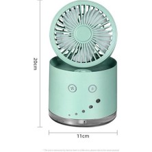 Xhltd 2000 Ma El Fan, Plastik Sessiz Rüzgar Gücü Basit Taşınabilir Fan (Yurt Dışından)