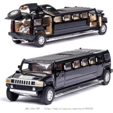 Xinh Yüksek Simülasyon 1:32 Alaşım Hummer Limuzin Metal Diecast Araba Modeli Geri Çekim Yanıp Sönen Müzikal Çocuk Oyuncak Araçlar Noel Hediyesi | Diecasts oyuncak Araçlar (Yurt Dışından)