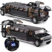 Xinh Yüksek Simülasyon 1:32 Alaşım Hummer Limuzin Metal Diecast Araba Modeli Geri Çekim Yanıp Sönen Müzikal Çocuk Oyuncak Araçlar Noel Hediyesi | Diecasts oyuncak Araçlar (Yurt Dışından)