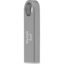 Sedef Silver Kişiye Özel Anahtarlık Zincirli Hediyelik Kutulu USB Flash Bellek 32 GB