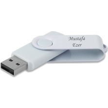 Sedef Silver Kişiye Özel Hediyelik Plastik Kutulu USB Flash Bellek 32 GB