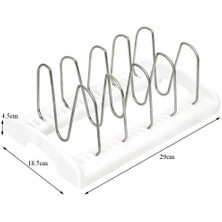 Xinh Ayarlanabilir Paslanmaz Çelik Pot Kapak Depolama Raf Kesme Kurulu Tutucu Mutfak Organizatör Pan Standı Yaratıcı Doğrama Kurulu Raf | Raflar ve sahipler (Gümüş) (Yurt Dışından)