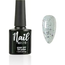 Nail Master M831 Kalıcı Oje Şeffaf Gümüş Parçalı 7,3 ml