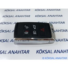 Köksal Anahtar Land Rover Range Rover, Sport, Velar, Defender, Evoque, Discovery Orijinal 5 Tuşlu Yeni Smart Kumanda Kabı