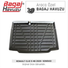 Born Garage Bagaj Havuzu Clio 2020-2023 Tam Uyumlu 3D Kauçuk