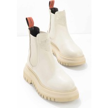 Harley Davidson Beige Deri Kadın Bot & Bootie HD0777003103