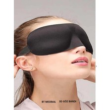 BT MEDİKAL 3D Siyah Uyku Göz Bandı(Uyku Maskesi) Relax ve Seyahat Göz Bandı maske
