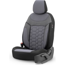 Otom Yeni Carbon Design 3D Dokulu Kumaş Oto Koltuk Kılıfı Tam Set