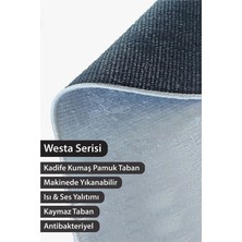 Kreatif Halı Westa Serisi Dokuma Taban Yıkanabilir Kaymaz Modern Antibakteriyel Halı ve Yolluk