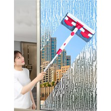Iki Fonksiyonel Cam Duvar Fayans Tilme Temizlik Aparatı Sihirli Mop Yedek Bezli Camsil