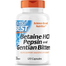 Doctor's Best Betaine Hcı Pepsin Gentian Bitters Digestive Enzymes For Protein Breakdown Absorption Abd