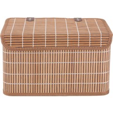 English Home Hardwood Bambu Saklama Kutusu 33X23X20 cm Kahve