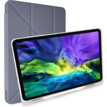 Asil Bilişim Samsung Galaxy T970 Tab S7 Plus 12.4 Kılıf Kalemlikli Mars Tablet Kılıfı - Lila