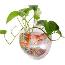 Xhang Duvar Montajı 3D Akrilik Balık Kase Akvaryum Suda Pet Betta Balık Goldfish Bitki Şeffaf Asılı Tankı Ev Dekorasyon | Akvaryumlar ve tanklar (Yurt Dışından)