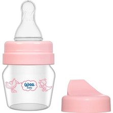Wee Baby Mini Cam Alıştırma Bardağı Seti 30 ml Pembe Renkli Hafif ve Dayanıklı Tasarım