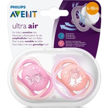 Philips Avent Ultra Air 2li Desenli Emzik 6-18 Ay - Kız