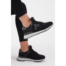 Tonny Black Siyah Kaymaz Eva Taban Süet Sneaker