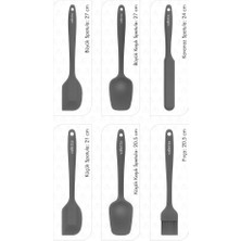 Valletta Drongo 6'lı Spatula Set Gri