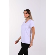 Maxi-Dry Aşırı Terleme Karşıtı Kadın Tişört - V Yaka