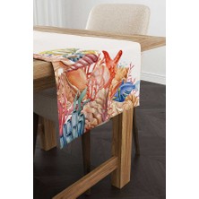Cango Home Krem Marin Desenli Dijital Baskılı Runner CGH1250-RN
