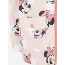 George Kız Çocuk Disney Minnie Mouse Baskılı Ince Polar Astarlı Pembe Mac - Yağmurluk