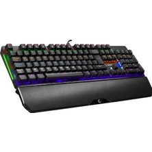 Rampage KB-R86 Umbra Siyah USB Rainbow Aydınlatmalı Blue Switch Mekanik Gaming Oyuncu Klavye