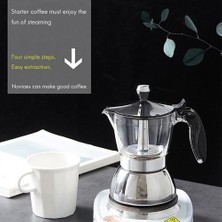 Xinh Moka Pot, 4 Fincan Stovetop Espresso Maker Küba Kahve Percolator Makinesi Moka Italyan Espresso Kahve Makinesi | Kahve Tencereler (Yurt Dışından)