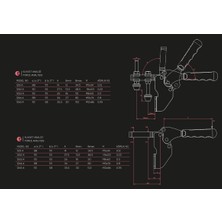Enigma Clamp Yatay Bağlantı Elemanları -1261-Y - MENGENE(Toggle Clamp)