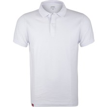 Evolite DeepRaw Erkek Polo T-Shirt- Beyaz
