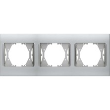 Viko Panasonic Thea Blu Chrome Matt + Beyaz Üçlü Çerçeve