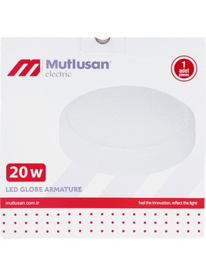 Mutlusan Krom LED Glop Armatür