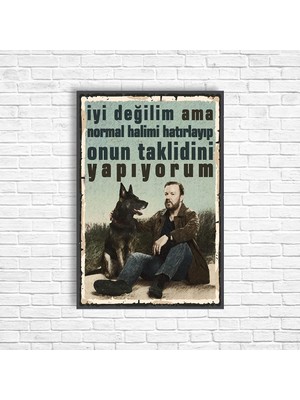 Trend Poster After Life Retro Ahşap Poster