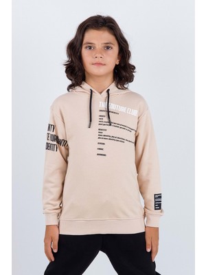 Hopi Kids Çocuk Erkek Tek Sweat D - Bej - 8-9 Yaş