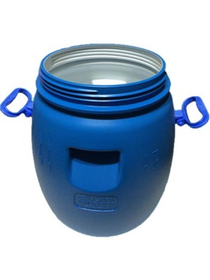 20 Lt Litre Varil Içi Beyaz Plastik Yağ Turşu Bidonu Kulplu