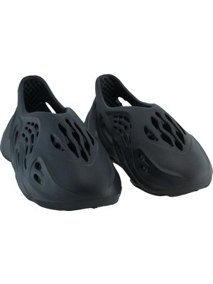 Evamood Delikli Yeezy Foam Runner Siyah Unisex Spor Ayakkabı