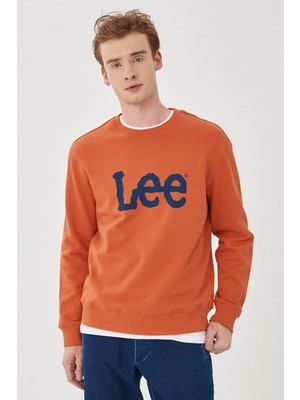 Lee L80XTJBH  Erkek Turuncu  Sweatshirt