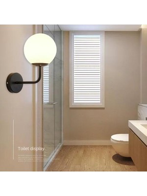 Sanlindou Kapalı Duvar Lambası, Yaratıcı Modern Minimalist Tarzı, 6101 Süt Beyaz Cam Abajur (Yurt Dışından)