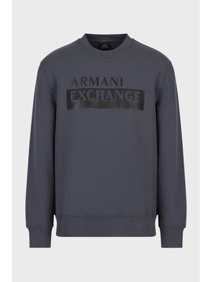 Armani Exchange Logolu Regular Fit Bisiklet Yaka Pamuklu Sweat Erkek Sweat 6lzmbe Zjcaz 1978