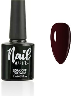 Nail Master M550 Kalıcı Oje 7,3 ml Bordo Renk Tek Katta Kapatma ve 6/8 Hafta Kalıcılık