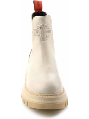 Harley Davidson Beige Deri Kadın Bot & Bootie HD0777003103