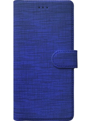 Samsung Galaxy A32 4g Kılıf Cüzdan Kapaklı Kartlıklı Kumaş + Ekran Koruyucu Nano