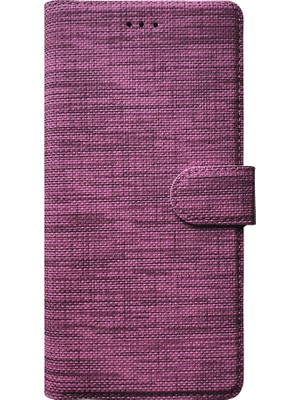 Huawei P Smart 2021 Kılıf Cüzdan Kapaklı Kartlıklı Kumaş