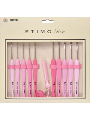 Tulip Etimo Rose Pembe Yün Tığ Seti 10'lu Ergonomik Tasarım ve Kolay Kullanım Özellikleri