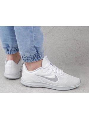 Nike Downshifter 9 Running - Beyaz Koşu Ayakkabısı AQ7486-100