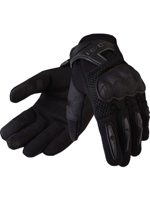 Vexo Kırmızı Stunt Eldiven Dokunmatik Ekran Desteği ile Yaz Mevsimi İçin Likralı Kumaş