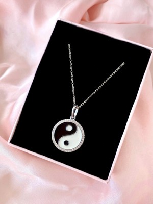 Alâ Silver Jewellery Yin Yang Sembolü 925 Ayar Gümüş Kolye