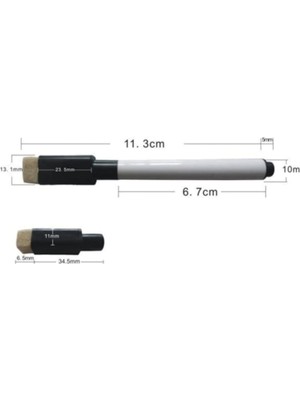 Ay Magnet Siyah Mıknatıslı Silgili Akıllı Tahta Kalemi - 5 Adet